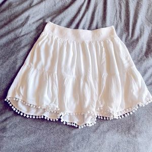 Lilly Pulitzer White Pom Skirt